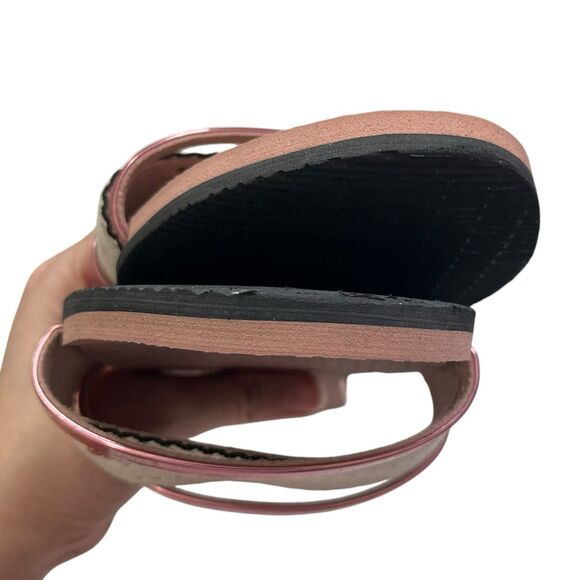 Havaianas Trancoso Slides Bronze Beige Women’s Size 11-12 Chevron Strap Slip On - Picture 8 of 9